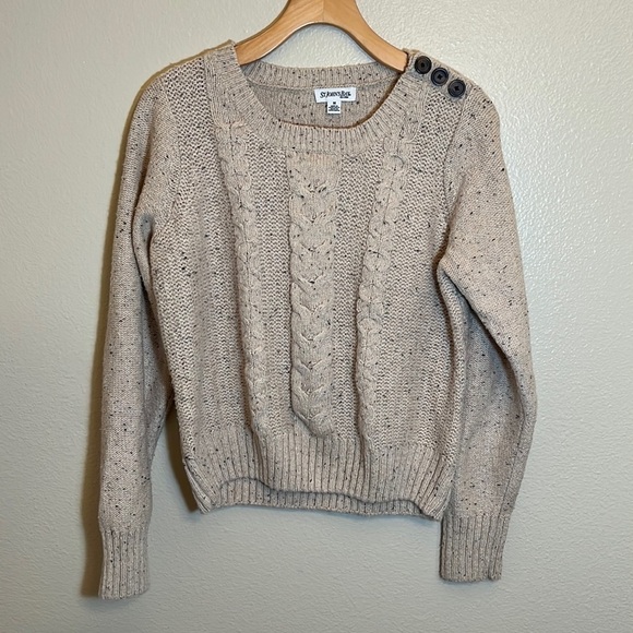 ST. John’s Bay Tan Crew Neck Sweater - Picture 1 of 9